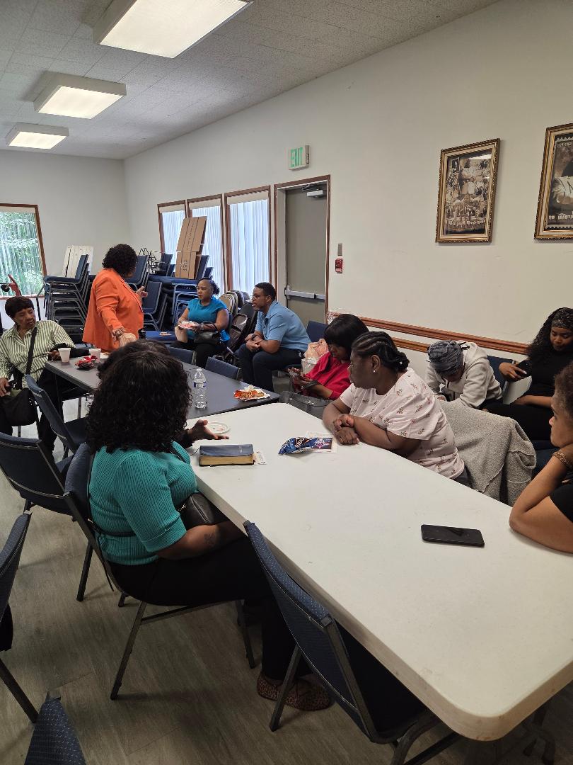Members enjoying fellowship